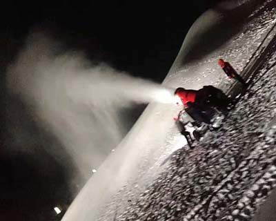长城雪场造雪机的特性是造雪量大
